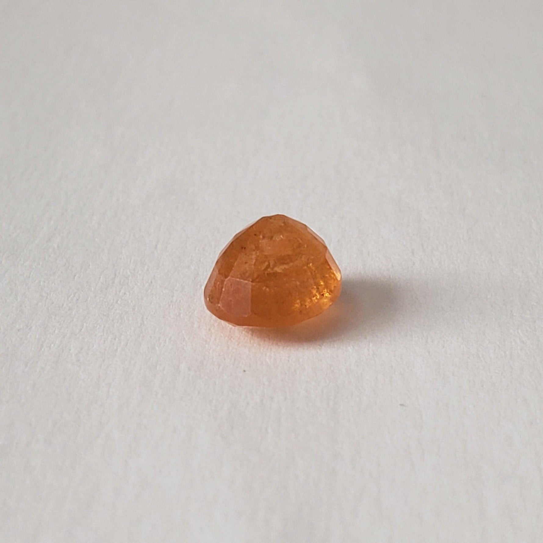  Tangerine Garnet | Oval Checkerboard Cut | 9.7x8mm 4.8ct | Nigeria 5