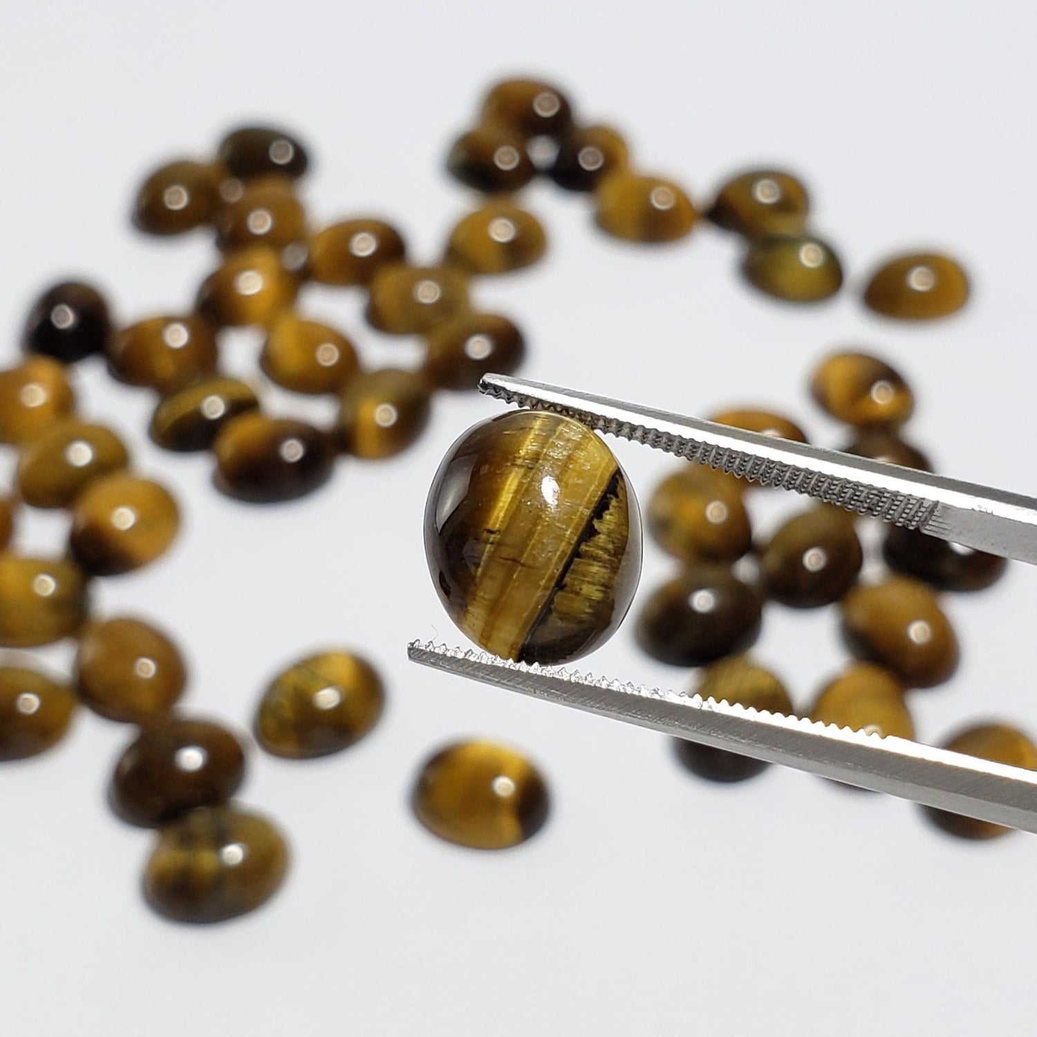  Tigers Eye | Oval Cabochon | Golden Brown | 11x9 mm 