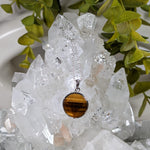  Tigers Eye Pendant | Two Sided Faceted Stone | 925 Sterling Silver | Brazil 5