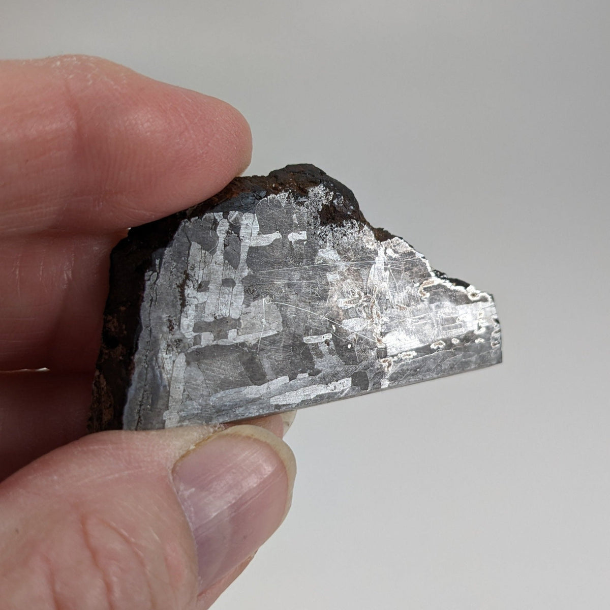  Toluca Meteorite | 43 grams | Etched slice | Iron IAB-sLL | Xiquipilco, Mexico | SO24 1