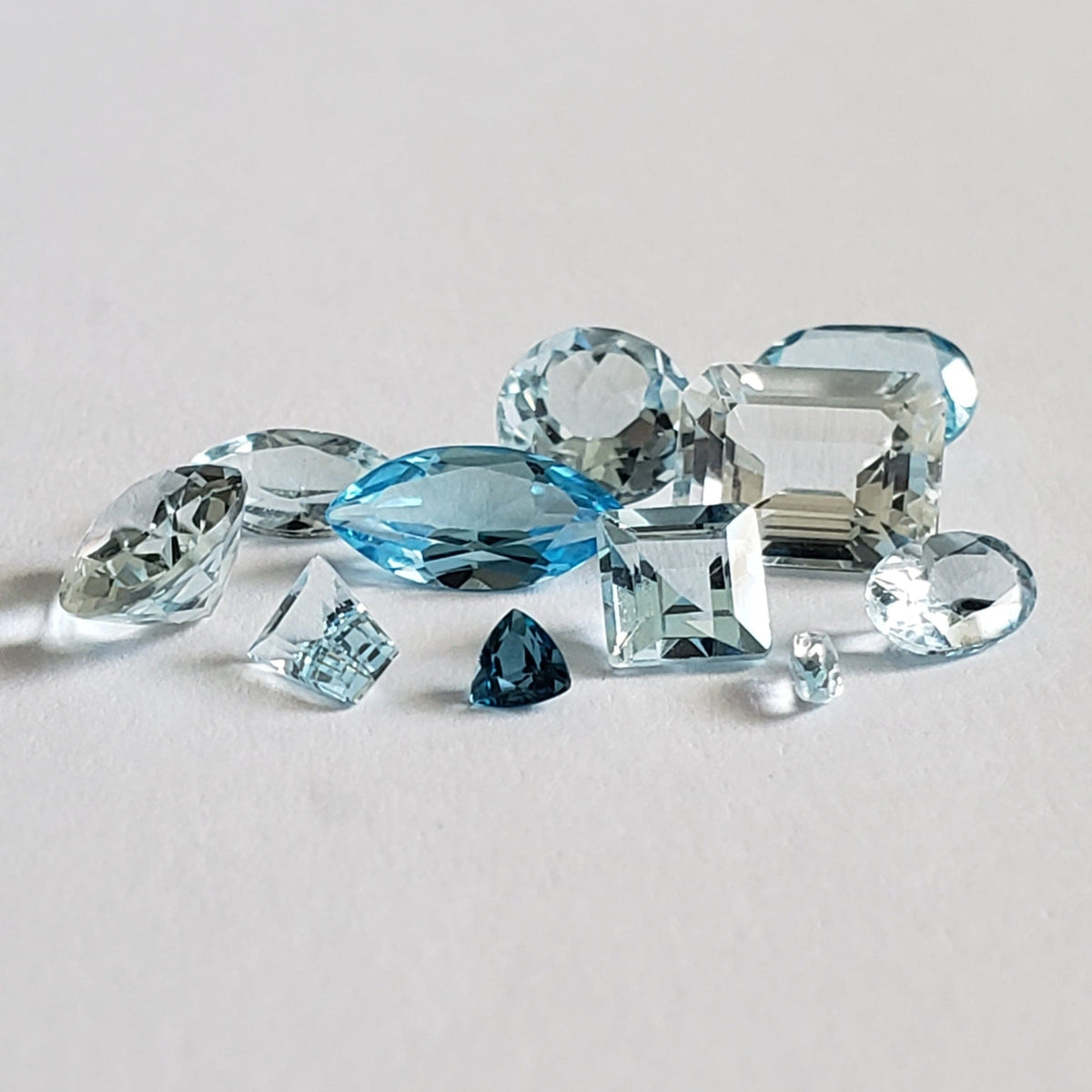  Topaz | 11 Piece Blue Topaz Lot | Mixed Shape | Mixed Size | 9.7ct | SO24 1