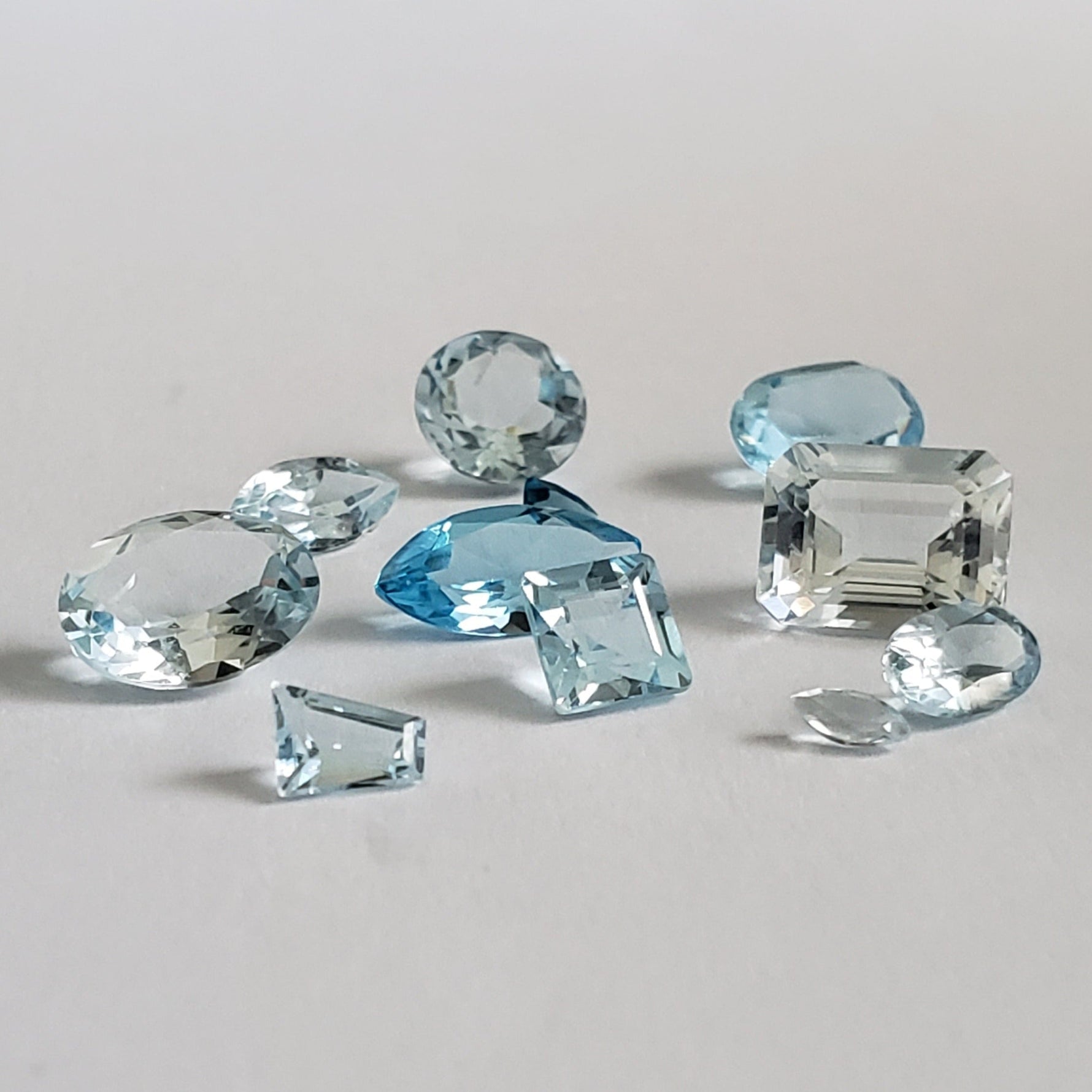  Topaz | 11 Piece Blue Topaz Lot | Mixed Shape | Mixed Size | 9.7ct | SO24 2