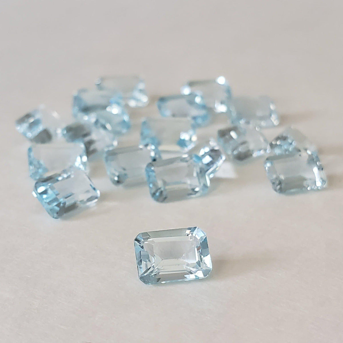  Topaz | Octagon Cut | Bright Sky Blue | 7x5mm 