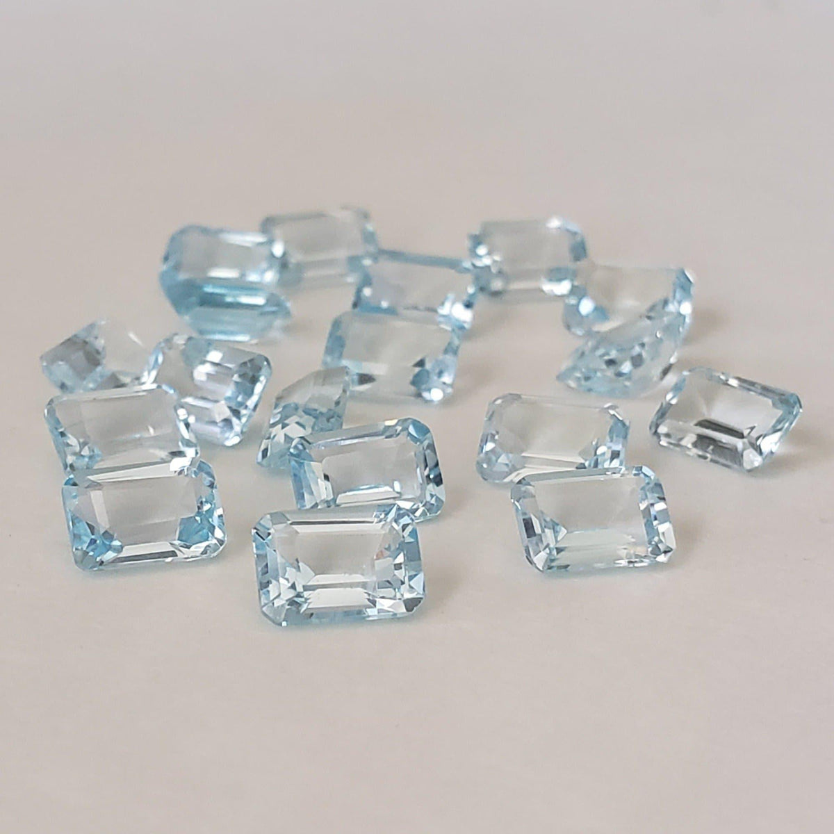  Topaz | Octagon Cut | Bright Sky Blue | 7x5mm 1