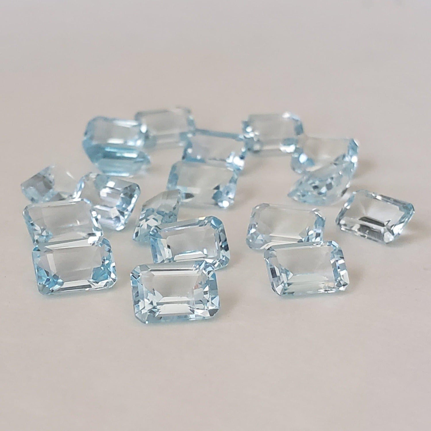  Topaz | Octagon Cut | Bright Sky Blue | 7x5mm 1