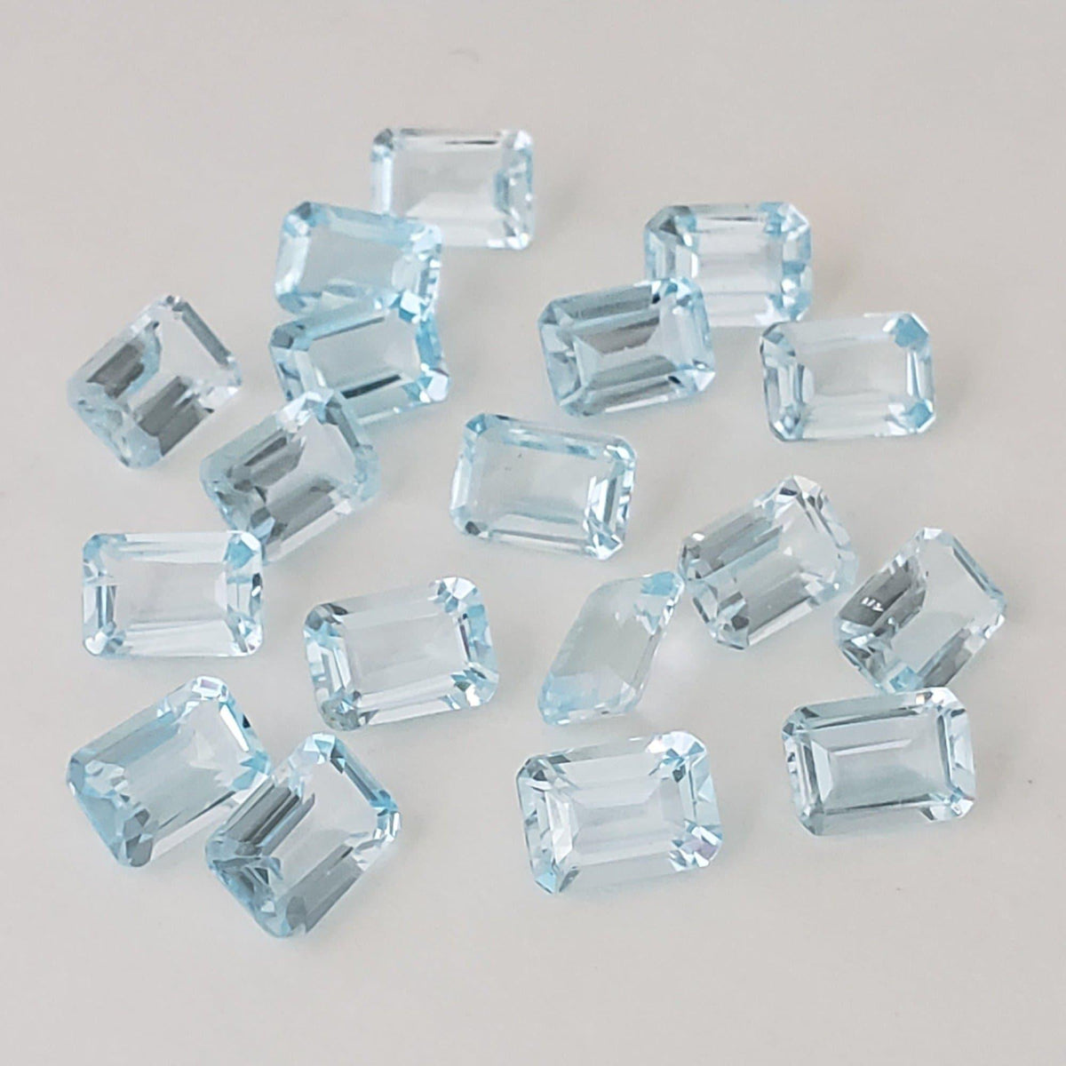  Topaz | Octagon Cut | Bright Sky Blue | 7x5mm 3