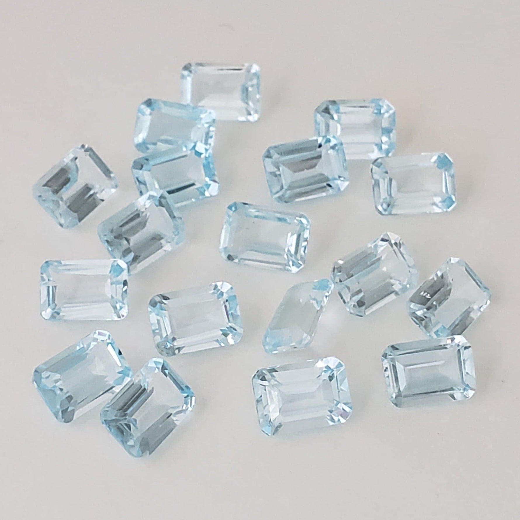  Topaz | Octagon Cut | Bright Sky Blue | 7x5mm 3