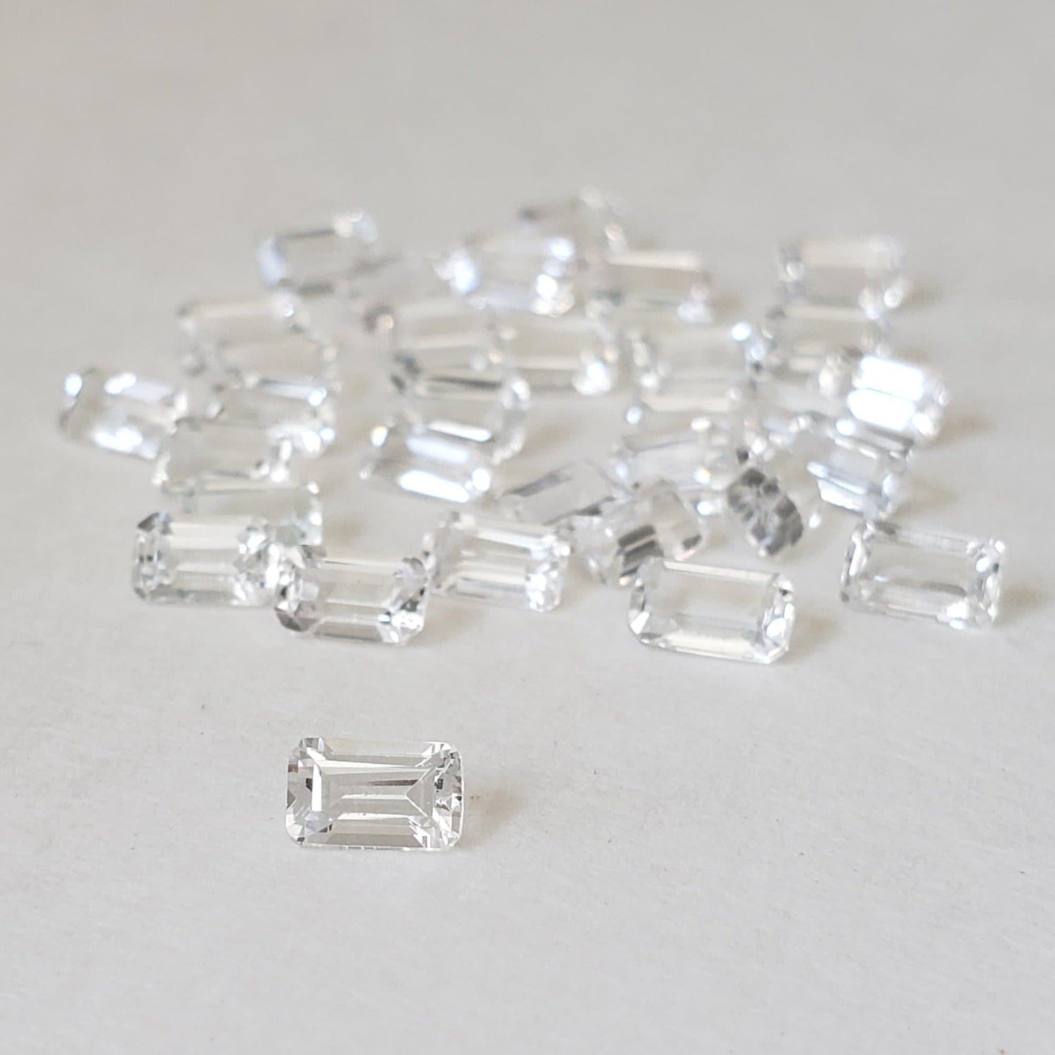  Topaz | Octagon Cut | White | 5x3mm 