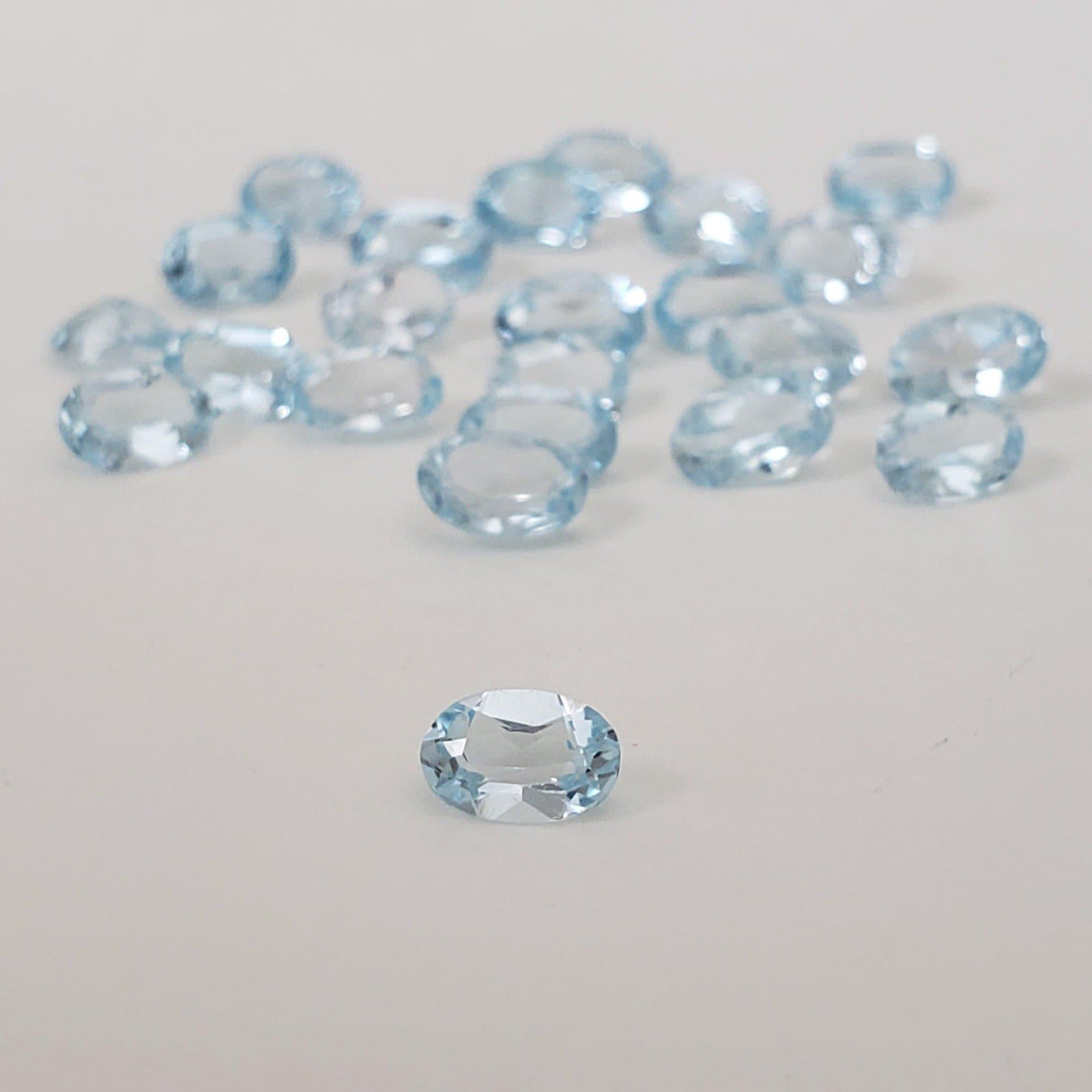  Topaz | Oval Cut | Sky Blue | 6x4mm 