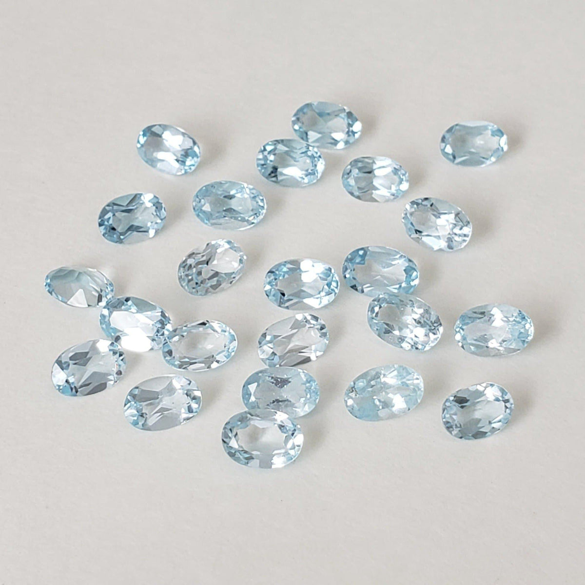  Topaz | Oval Cut | Sky Blue | 6x4mm 3