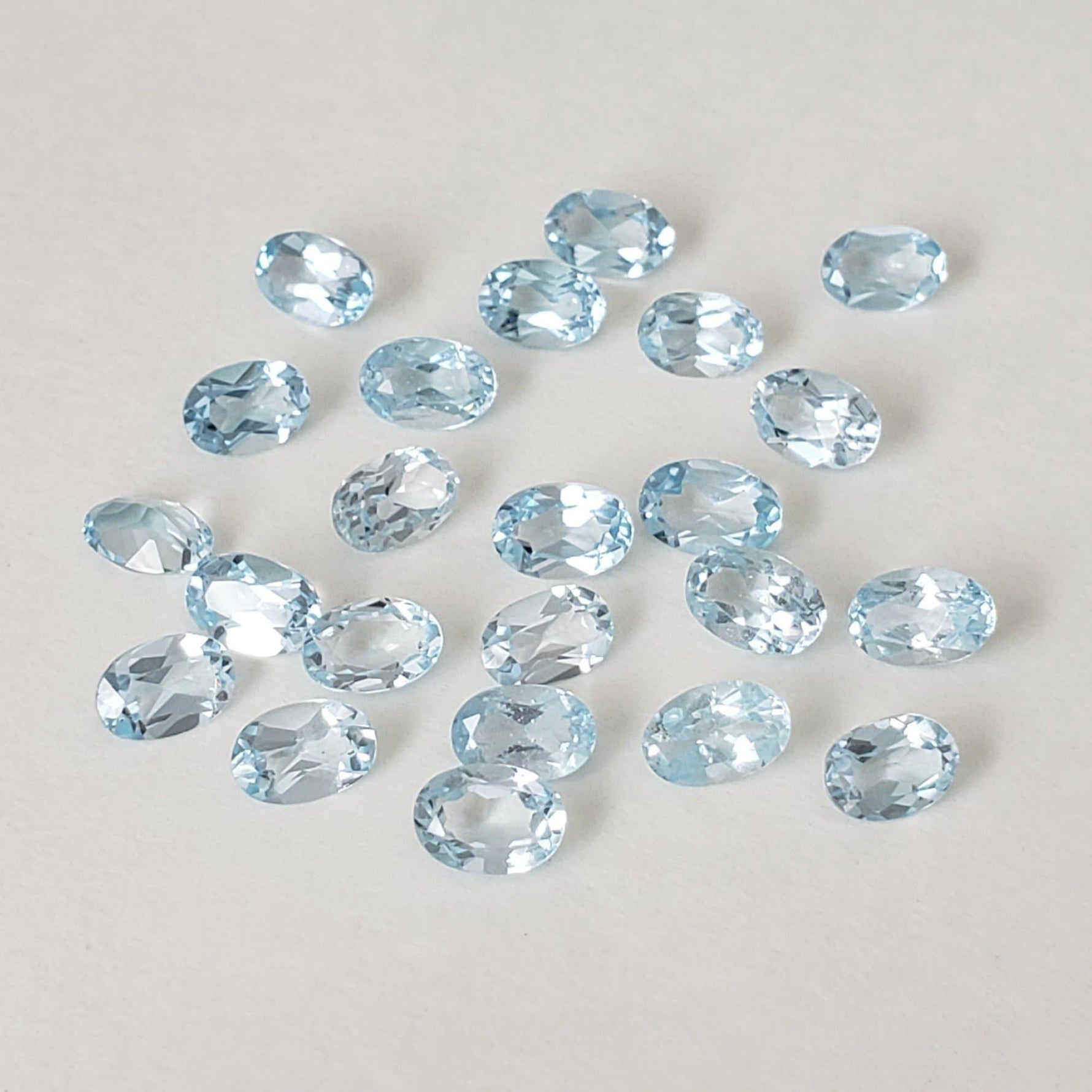  Topaz | Oval Cut | Sky Blue | 6x4mm 3