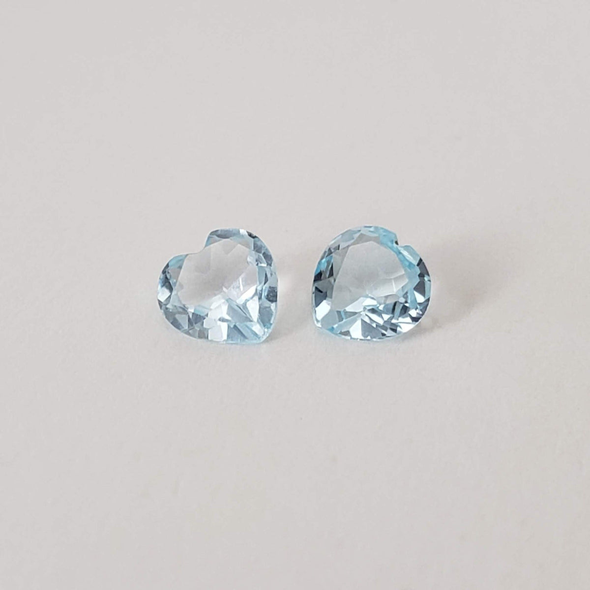  Topaz Pair | Heart Shape Cut | Light Sky Blue | 4.7mm | SO24 2
