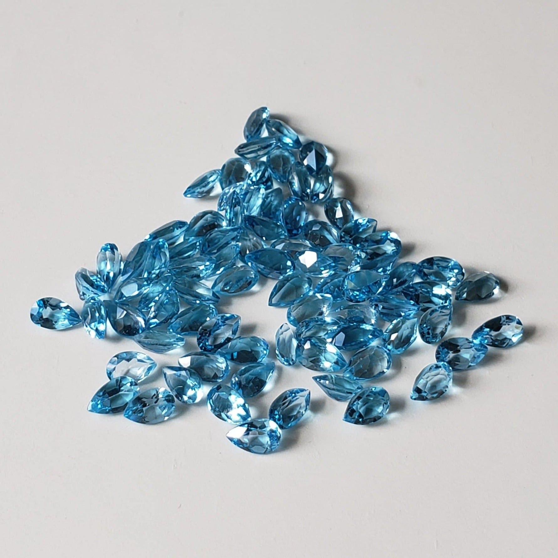  Topaz | Pear Shape Cut | Sky Blue | 5x3mm 3