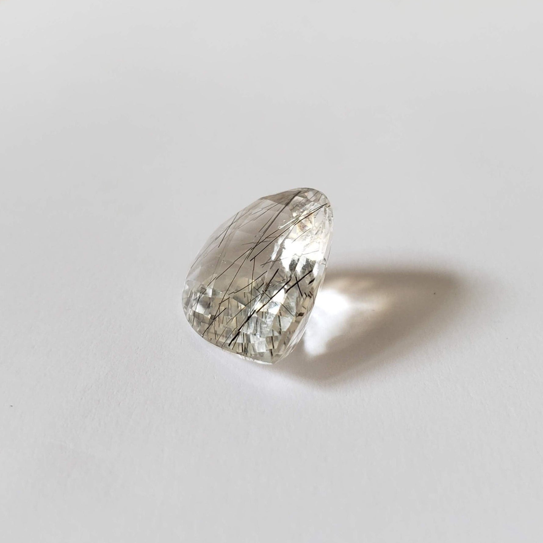  Tourmalinated Quartz | Pear Shape Cut | 24.3x18.5mm 23.35ct | Brazil 2