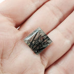  Tourmalinated Quartz | Square Cut | 14mm | Brazil 7