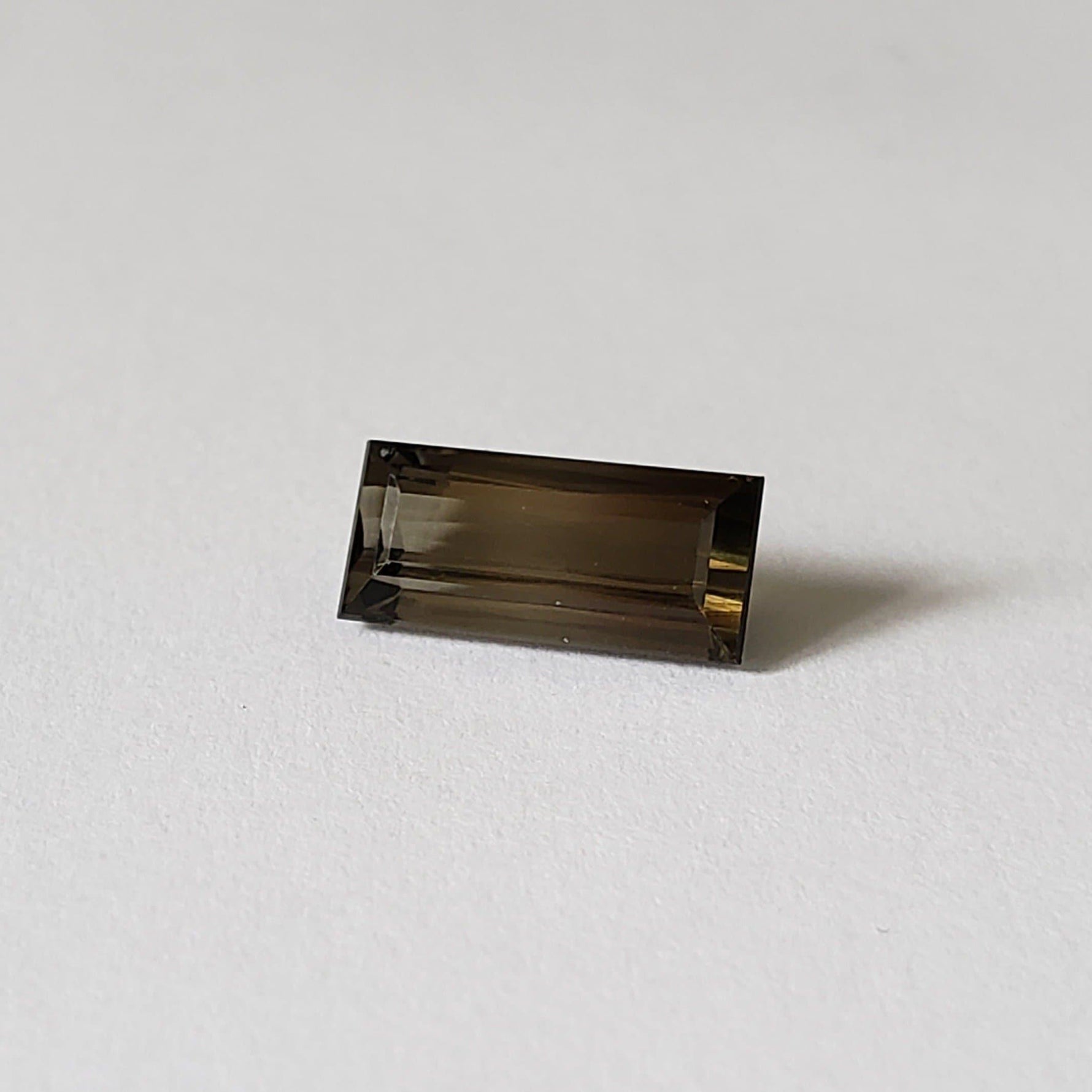  Tourmaline | Baguette Cut | Brownish Pink Bi-Color | 12.3x5.8mm 3.46ct 3