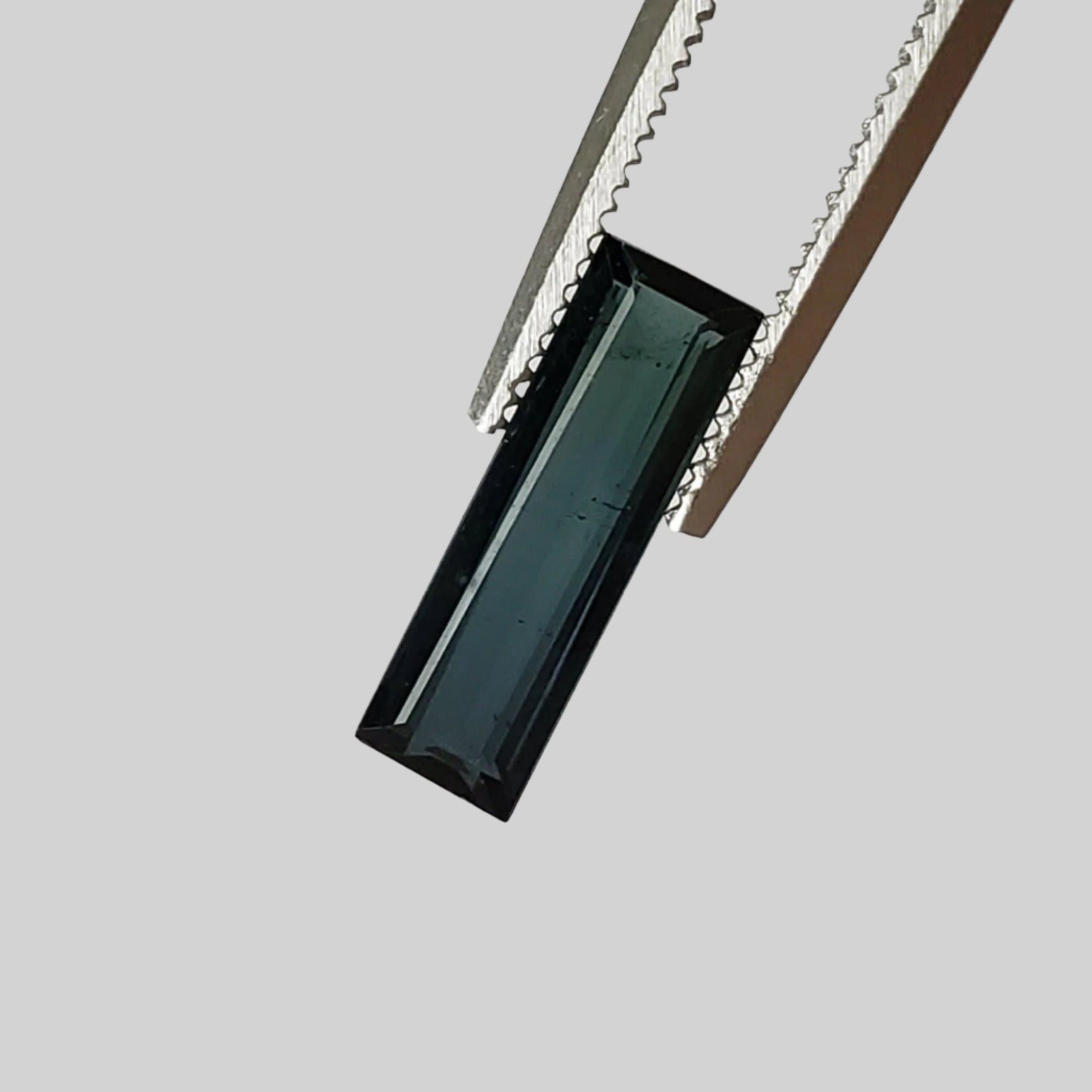  Tourmaline | Baguette Cut | Dark Neon Green | 11.2x3.5mm 0.94ct | Africa 