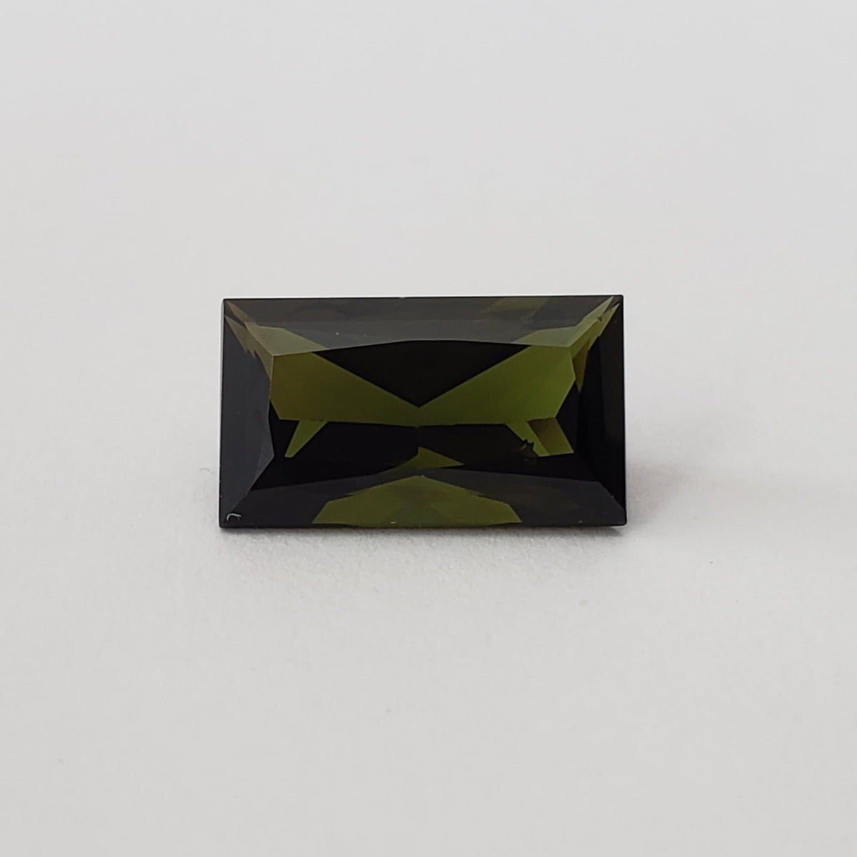  Tourmaline | Baguette Cut | Olive Green | 12x7mm 3.51ct 