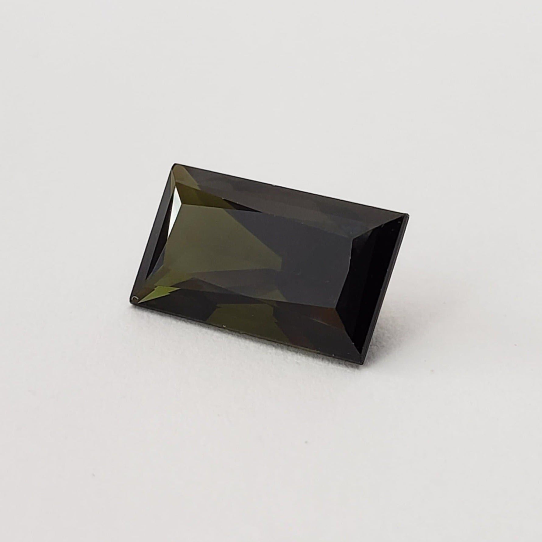  Tourmaline | Baguette Cut | Olive Green | 12x7mm 3.51ct 1
