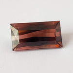  Tourmaline | Baguette Cut | Pinkish Brown Bi-Color | 17x9mm 10.9ct 1