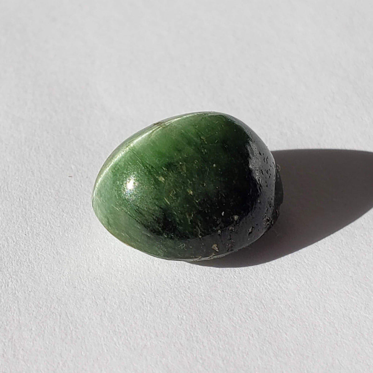  Tourmaline Cats Eye  | Oval Cabochon | Forest Green | 15.3x13.1mm 14.46ct 3