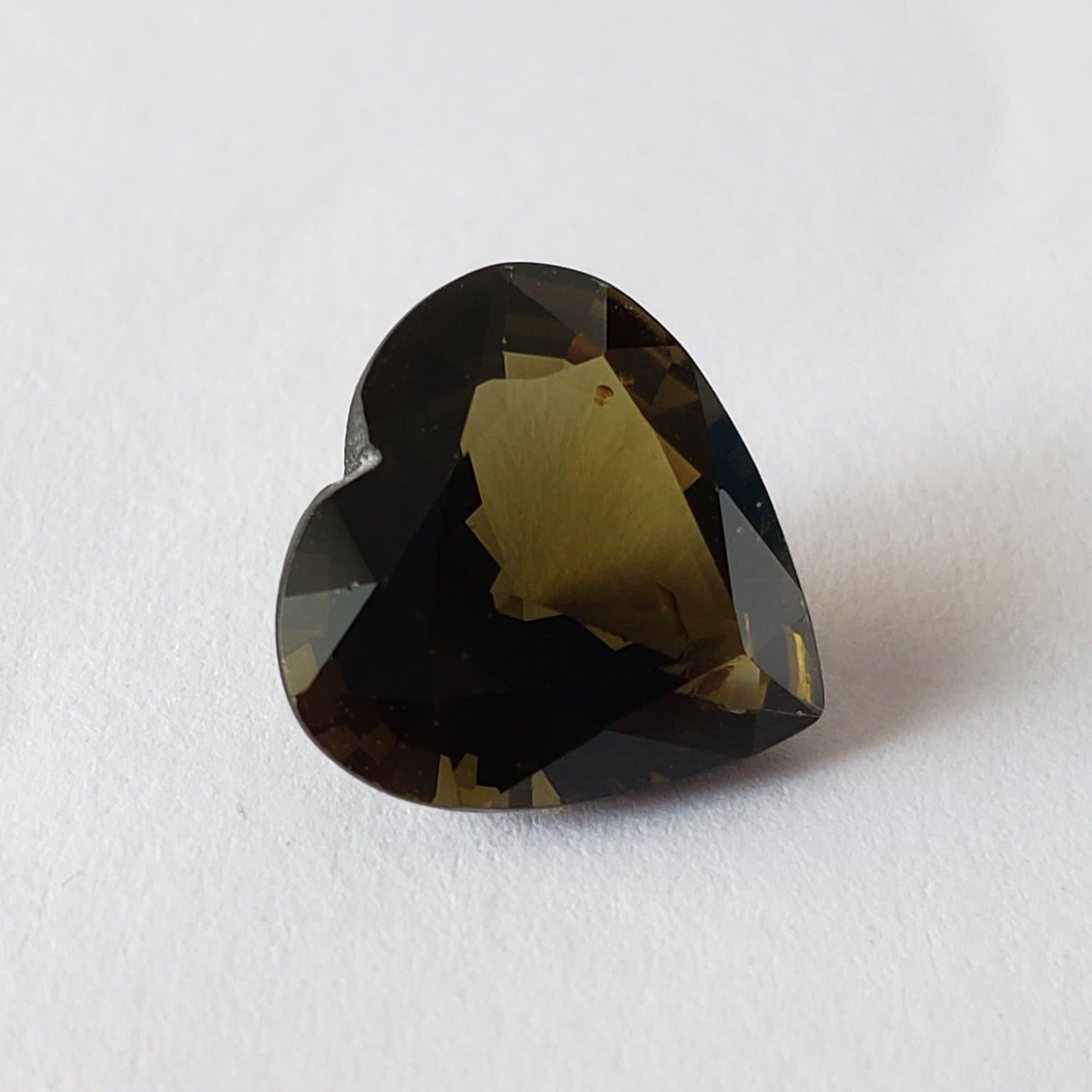  Tourmaline | Heart Shape Cut | Top Olive Green | 11.5x11mm 4.21ct 1