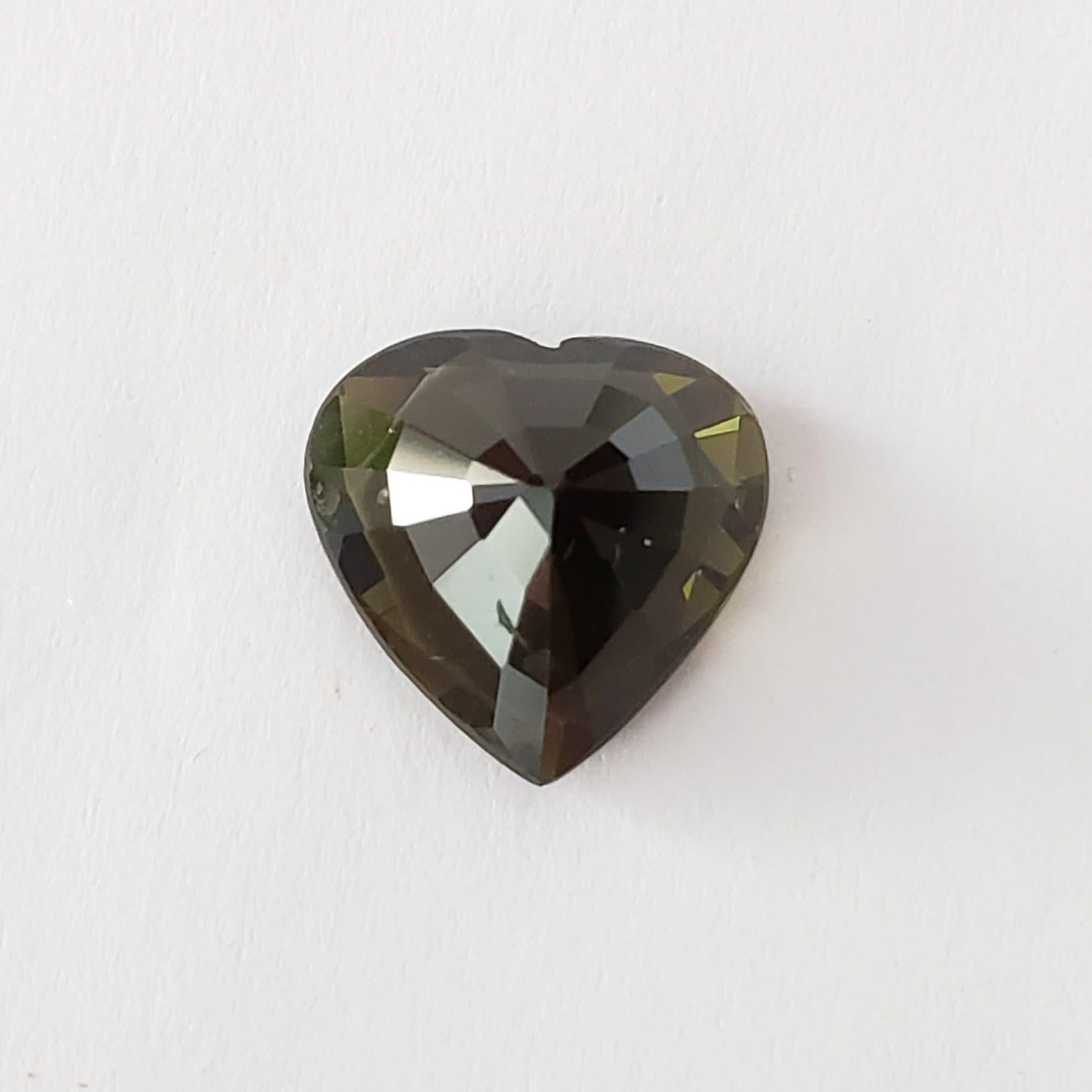  Tourmaline | Heart Shape Cut | Top Olive Green | 11.5x11mm 4.21ct 2