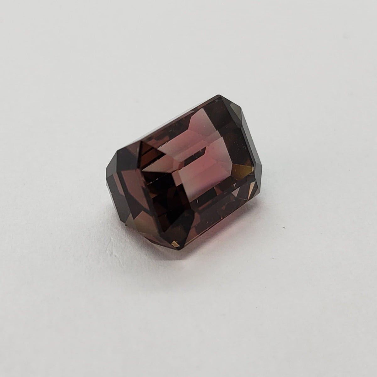  Tourmaline | Octagon Cut | Pink Orange-Green Bi-color | 10.7x7.7mm 5.62ct 2