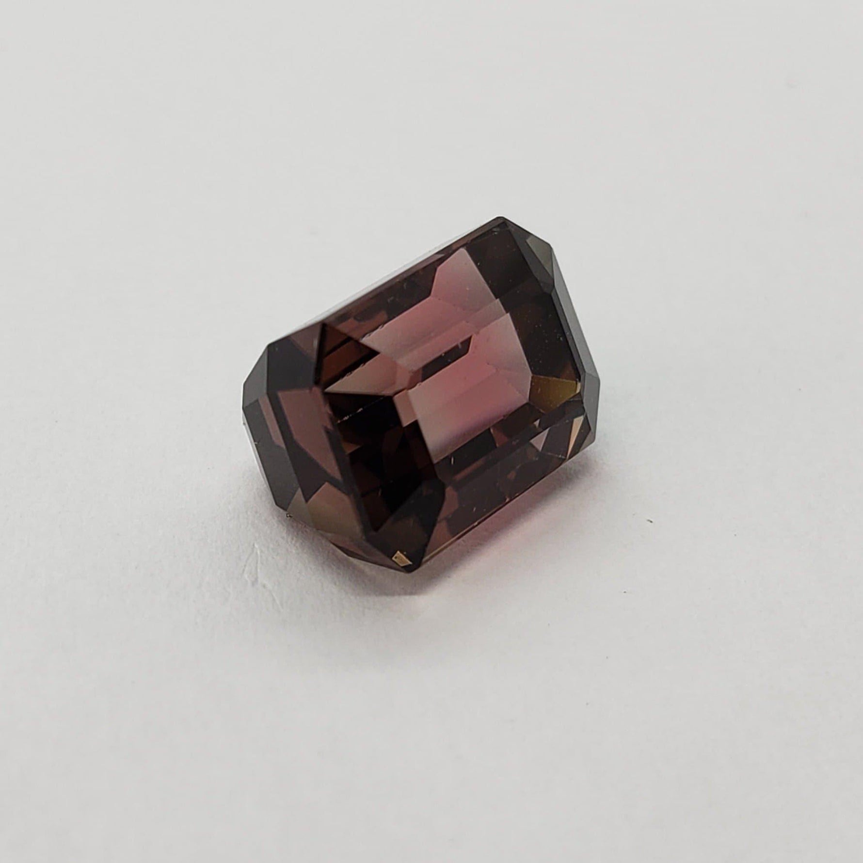  Tourmaline | Octagon Cut | Pink Orange-Green Bi-color | 10.7x7.7mm 5.62ct 2