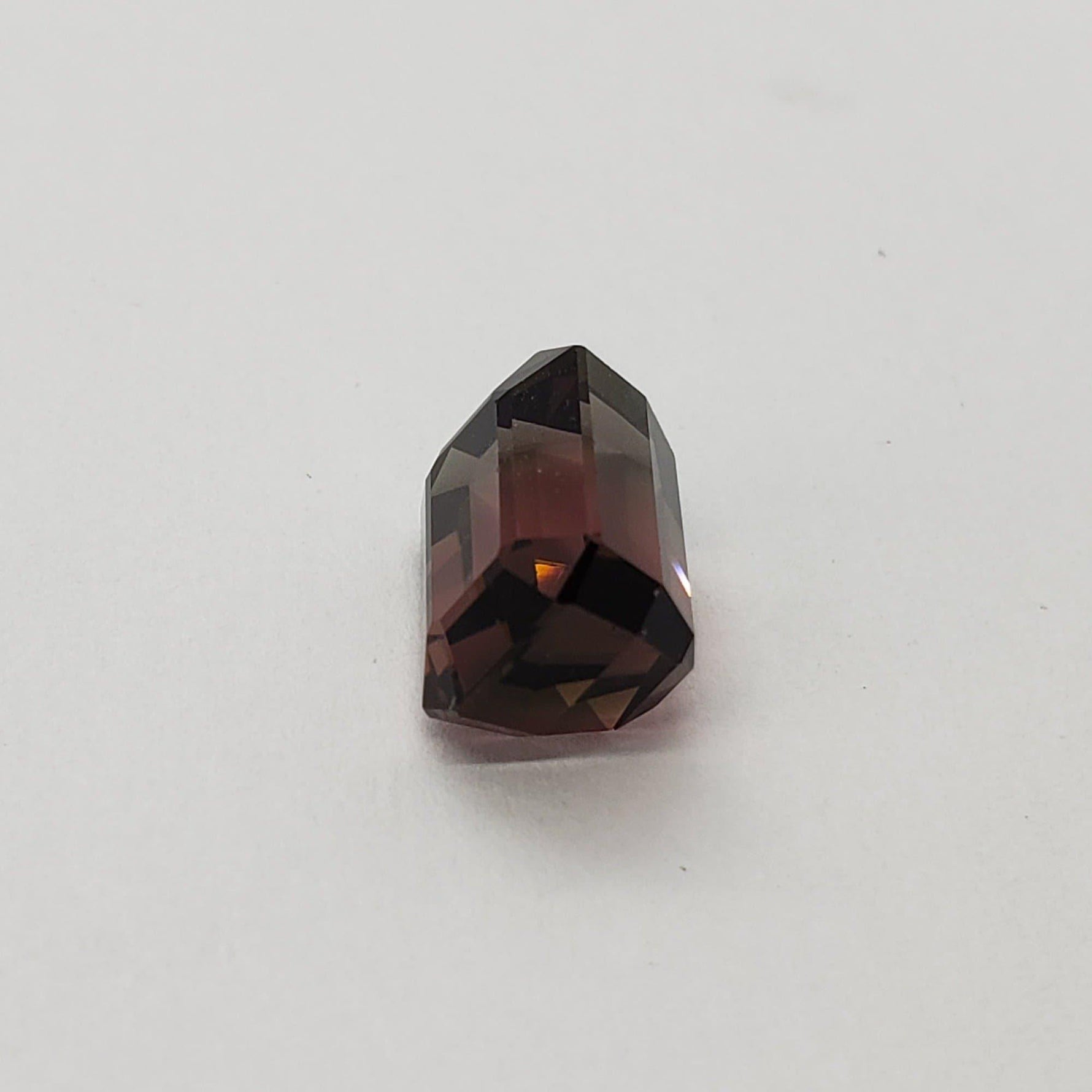  Tourmaline | Octagon Cut | Pink Orange-Green Bi-color | 10.7x7.7mm 5.62ct 3
