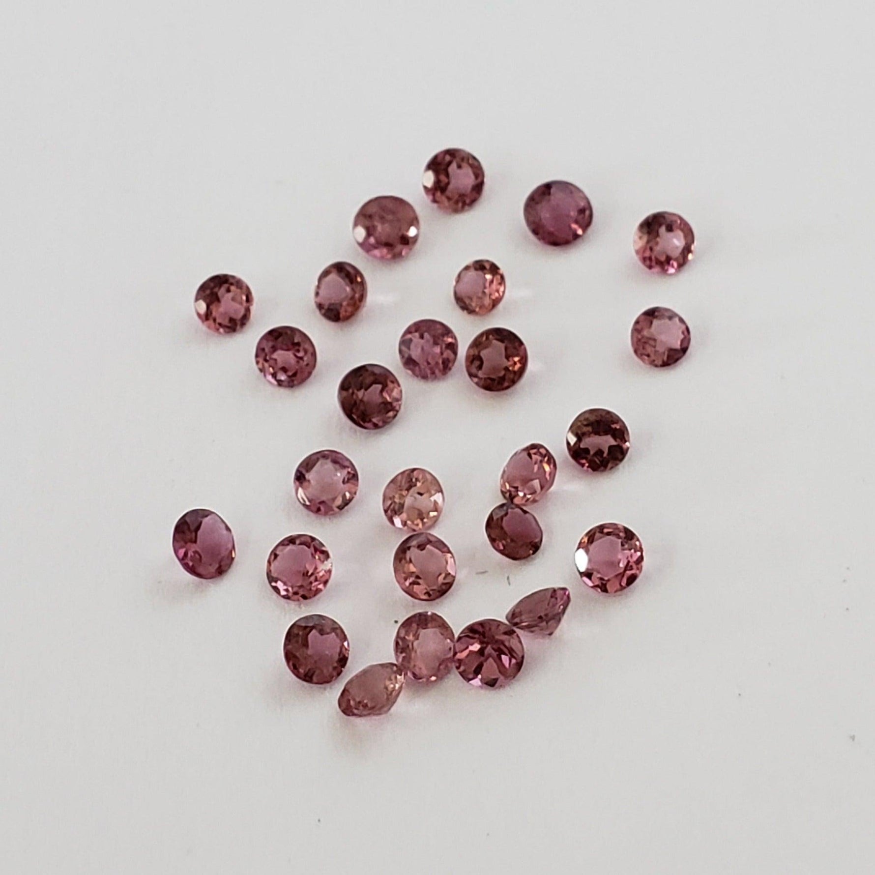  Tourmaline | Round Cut | Hot Pink | 2.5mm 2