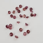  Tourmaline | Round Cut | Hot Pink | 2.5mm 3