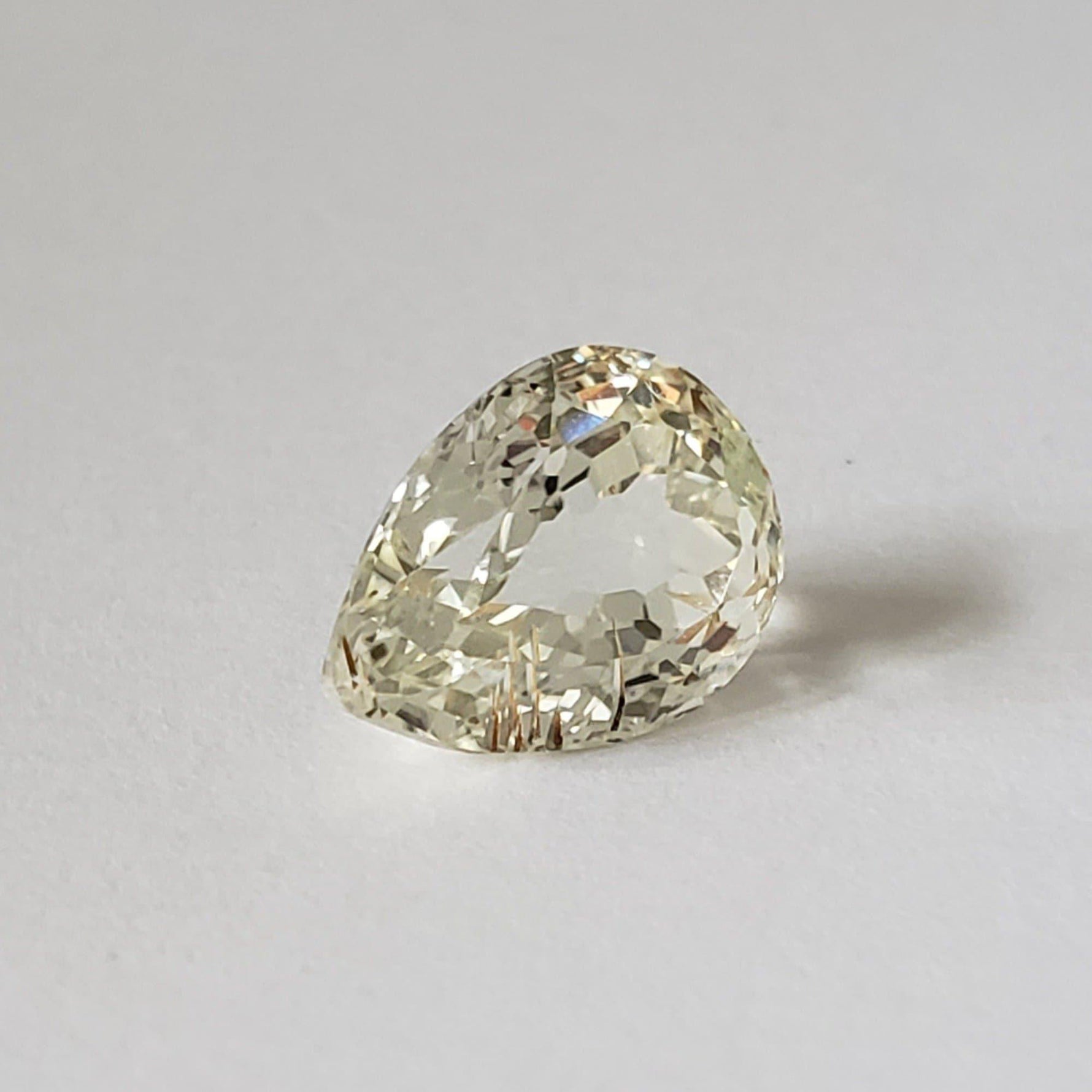  Triphane | Spodumene | Pear Shape Cut | Yellow | 11.5x8.5mm 4ct 2