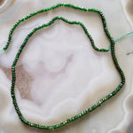  Tsavorite Gemstone Beads | 36 cm, 14 inch Strand | Rondelle | Emerald Green 