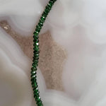  Tsavorite Gemstone Beads | 36 cm, 14 inch Strand | Rondelle | Emerald Green 1