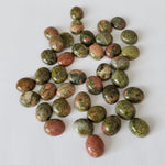  Unakite | Oval Cabochon | Green with Red | 12X10mm 4
