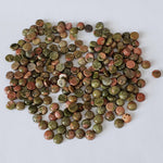  Unakite | Round Cabochon | Green with Red | 6mm 3