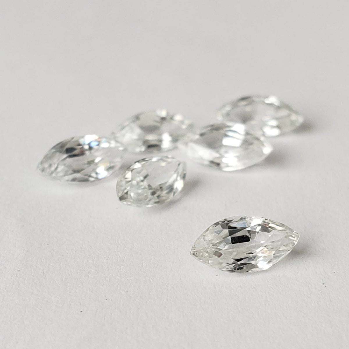  Zircon | Marquise Cut | White | 8x4mm 