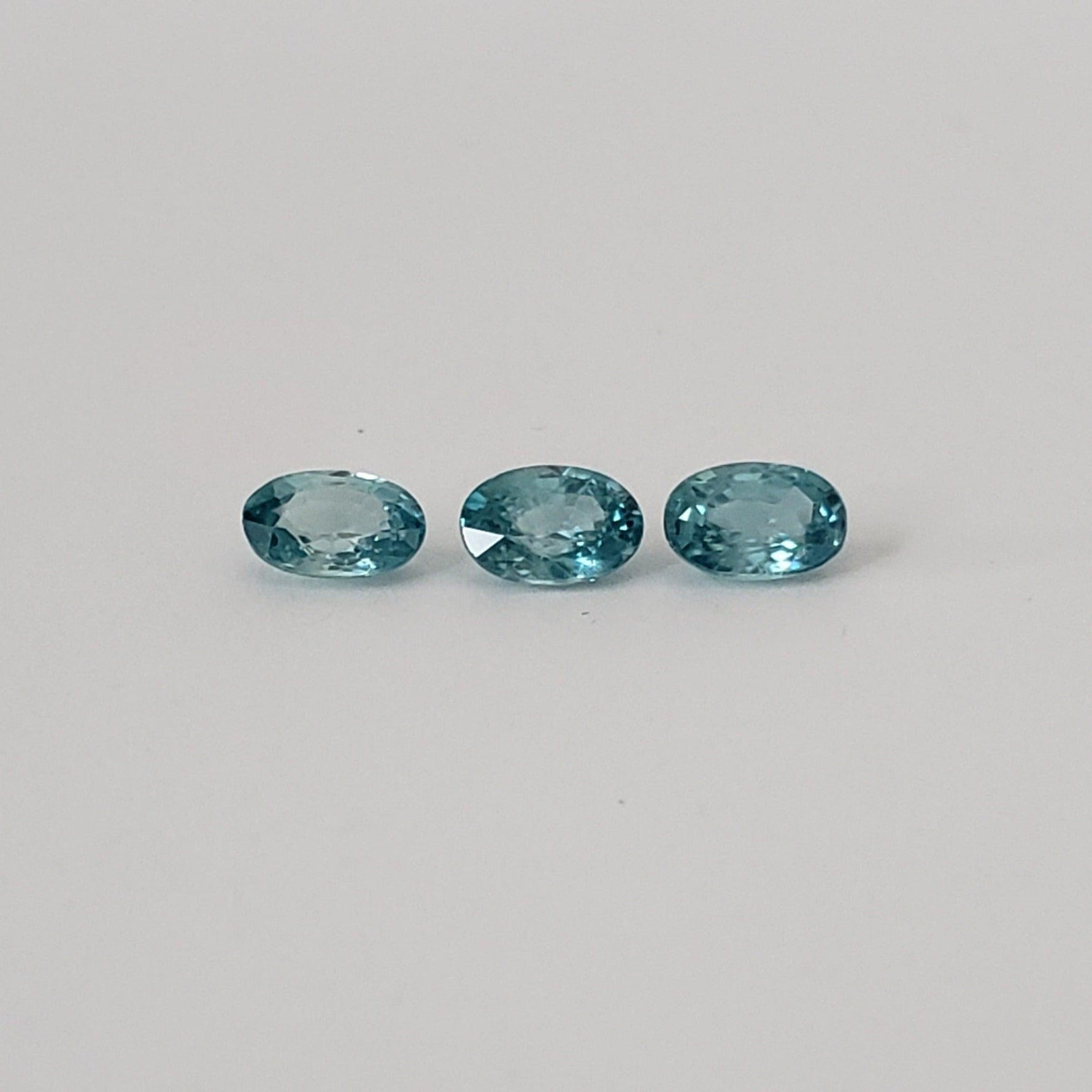  Zircon | Oval Cut | Blue | 6x4mm | Cambodia 5