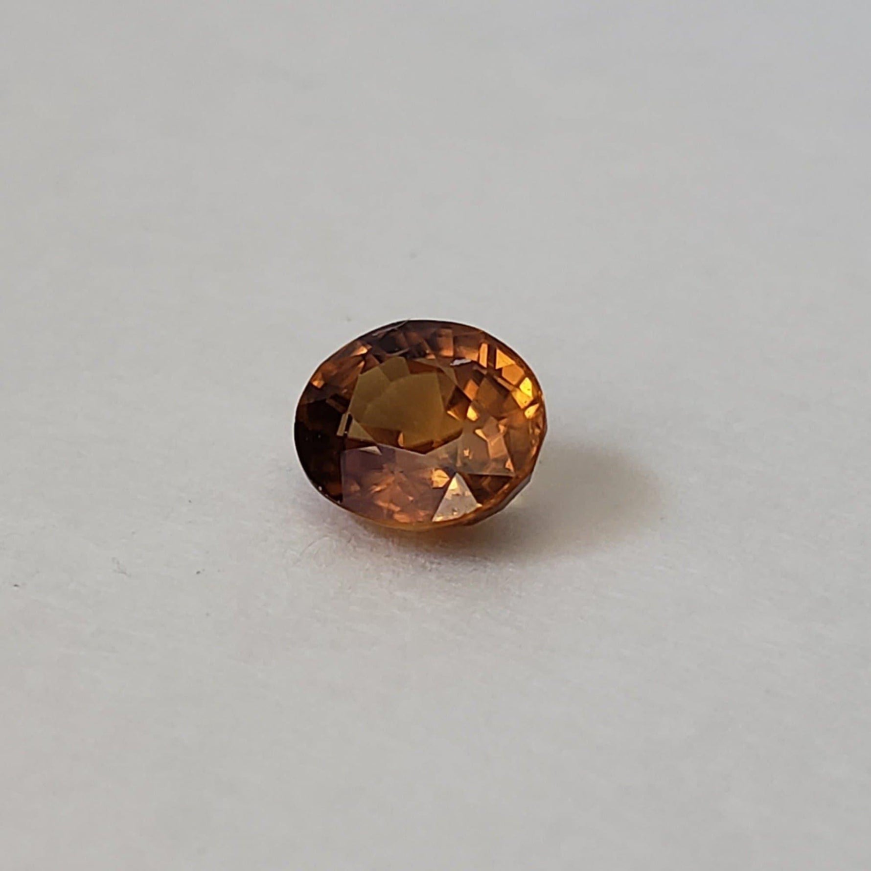  Zircon | Oval Cut | Burnt Orange | 8x6.5mm 2.25ct | Cambodia 1