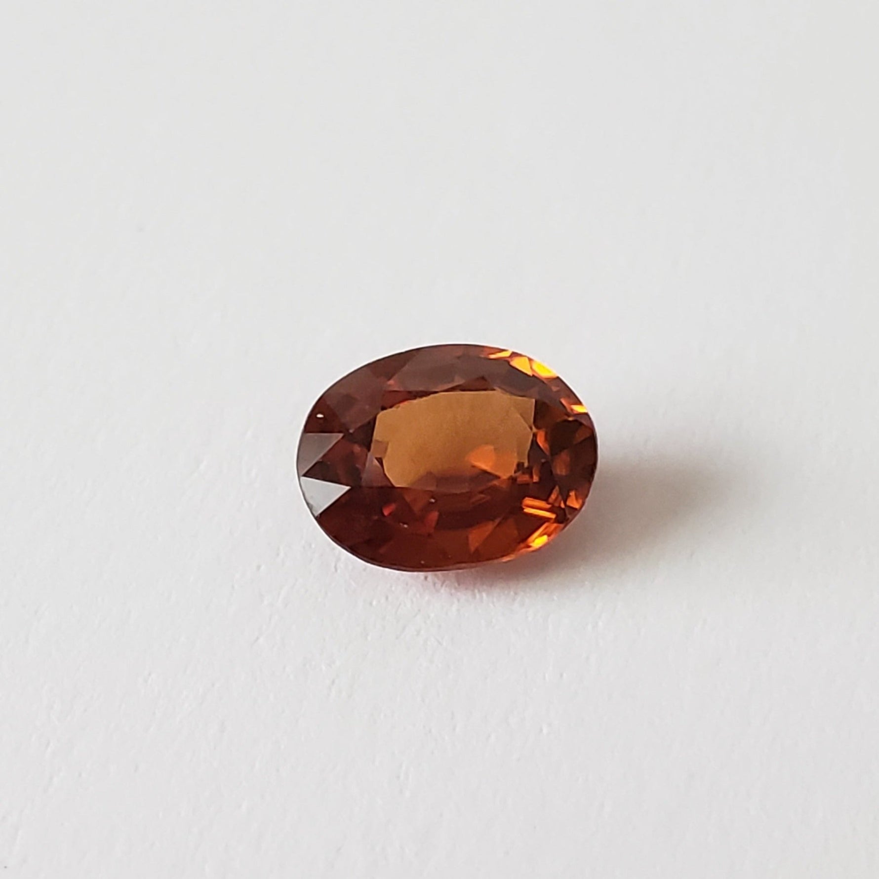  Zircon | Oval Cut | Rich Orange | 8.5x6.5mm 2Ct | Cambodia 2