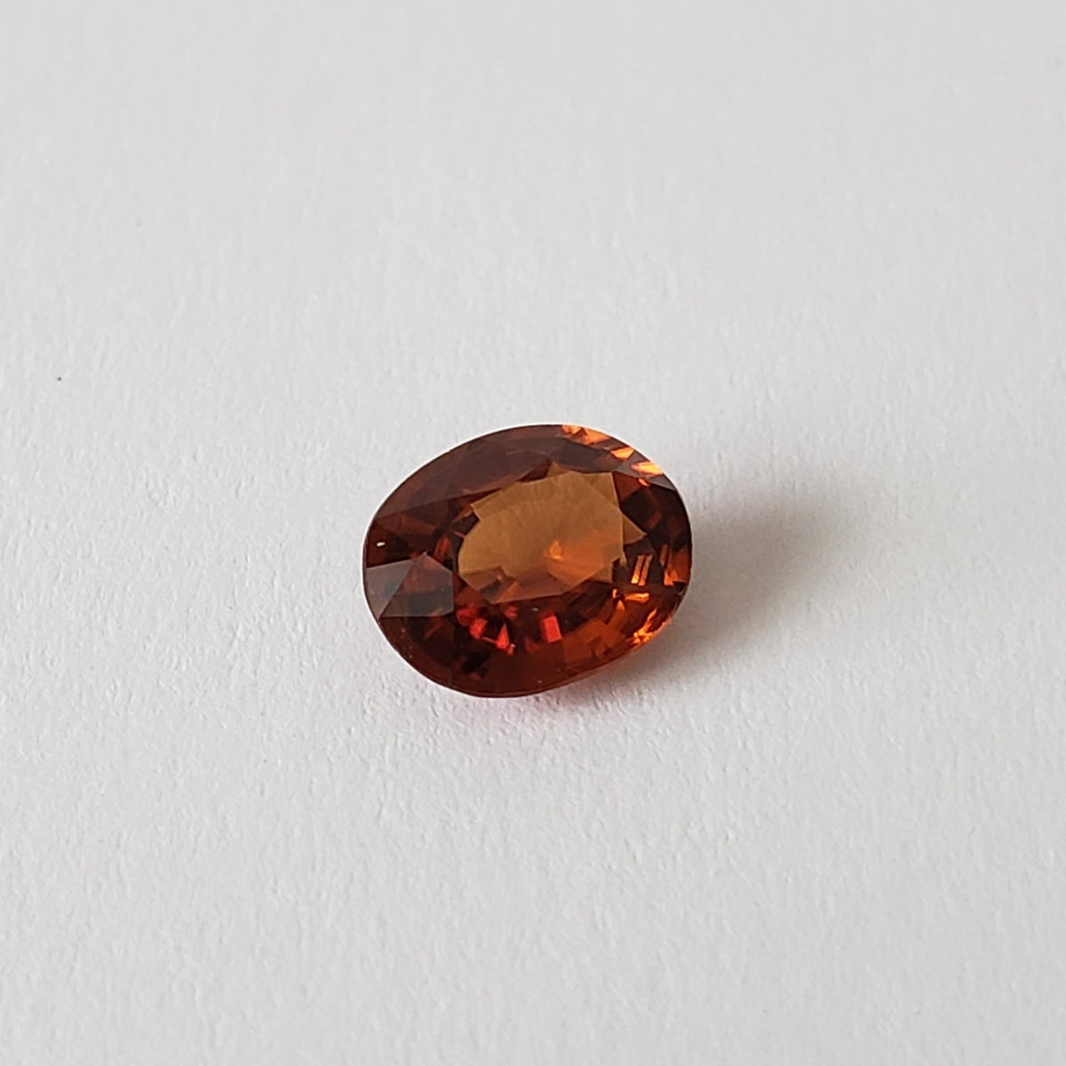  Zircon | Oval Cut | Rich Orange | 8.5x6.5mm 2Ct | Cambodia 4