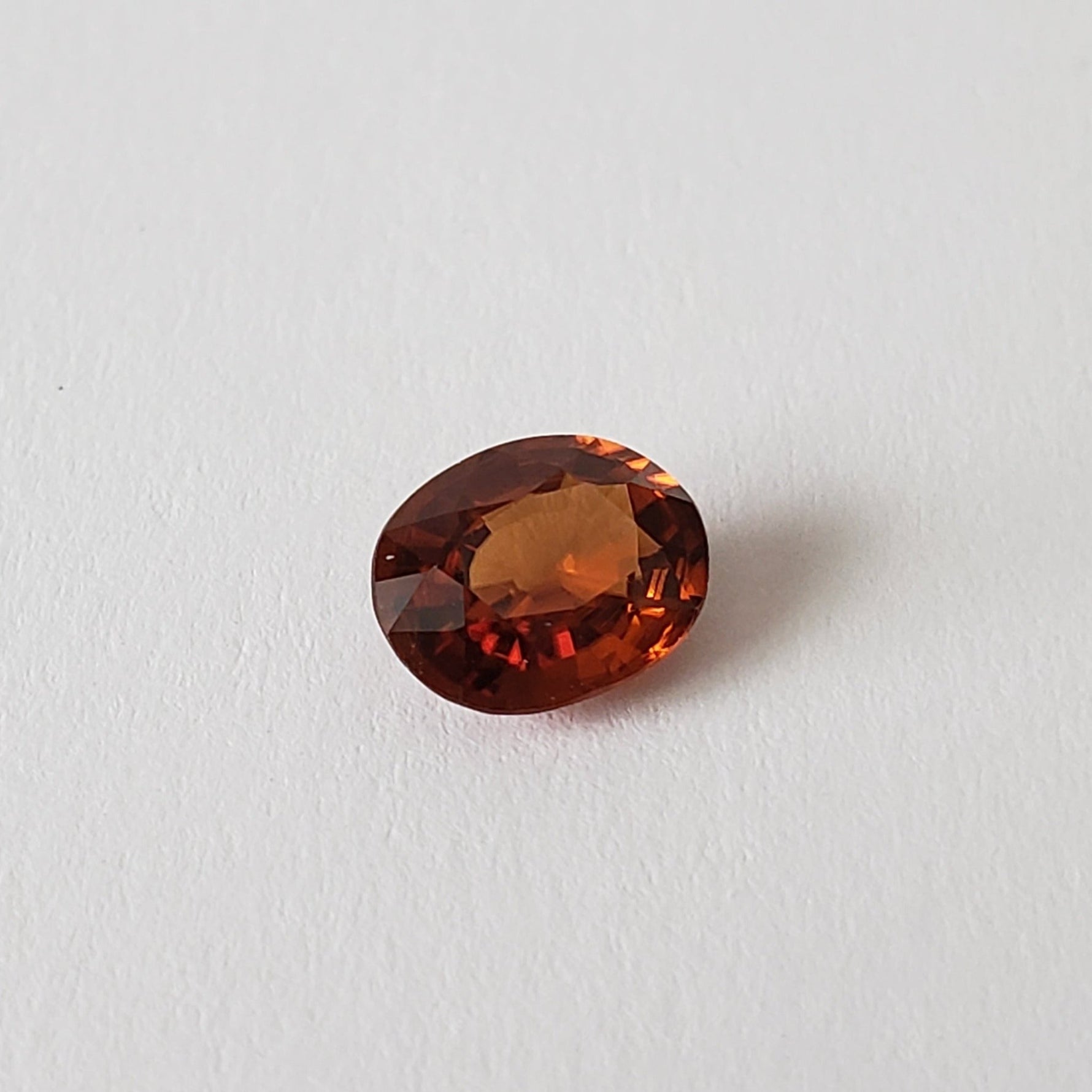  Zircon | Oval Cut | Rich Orange | 8.5x6.5mm 2Ct | Cambodia 4