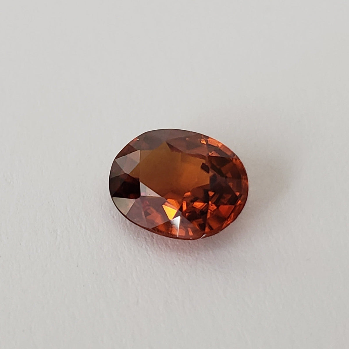  Zircon | Oval Cut | Rich Orange | 8.5x6.5mm 2Ct | Cambodia 5