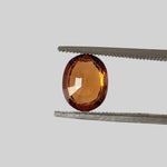  Zircon | Oval Cut | Rich Orange | 8.5x6.5mm 2Ct | Cambodia 1