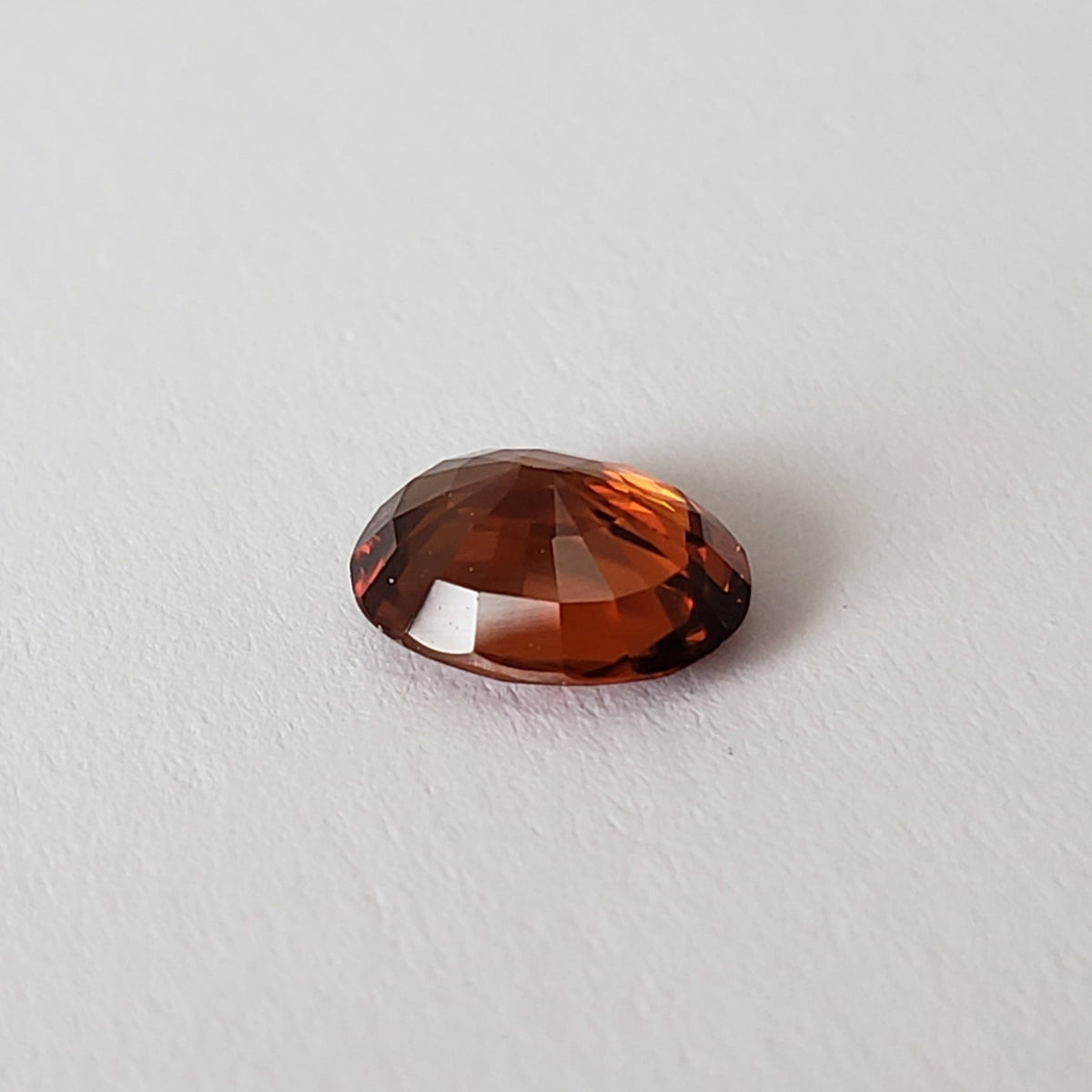  Zircon | Oval Cut | Rich Orange | 8.5x6.5mm 2Ct | Cambodia 6