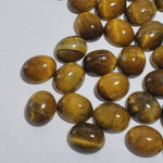 Natural Golden Brown Tigers Eye Oval Cabochon 11 X 9 mm 3.45 Ct.
