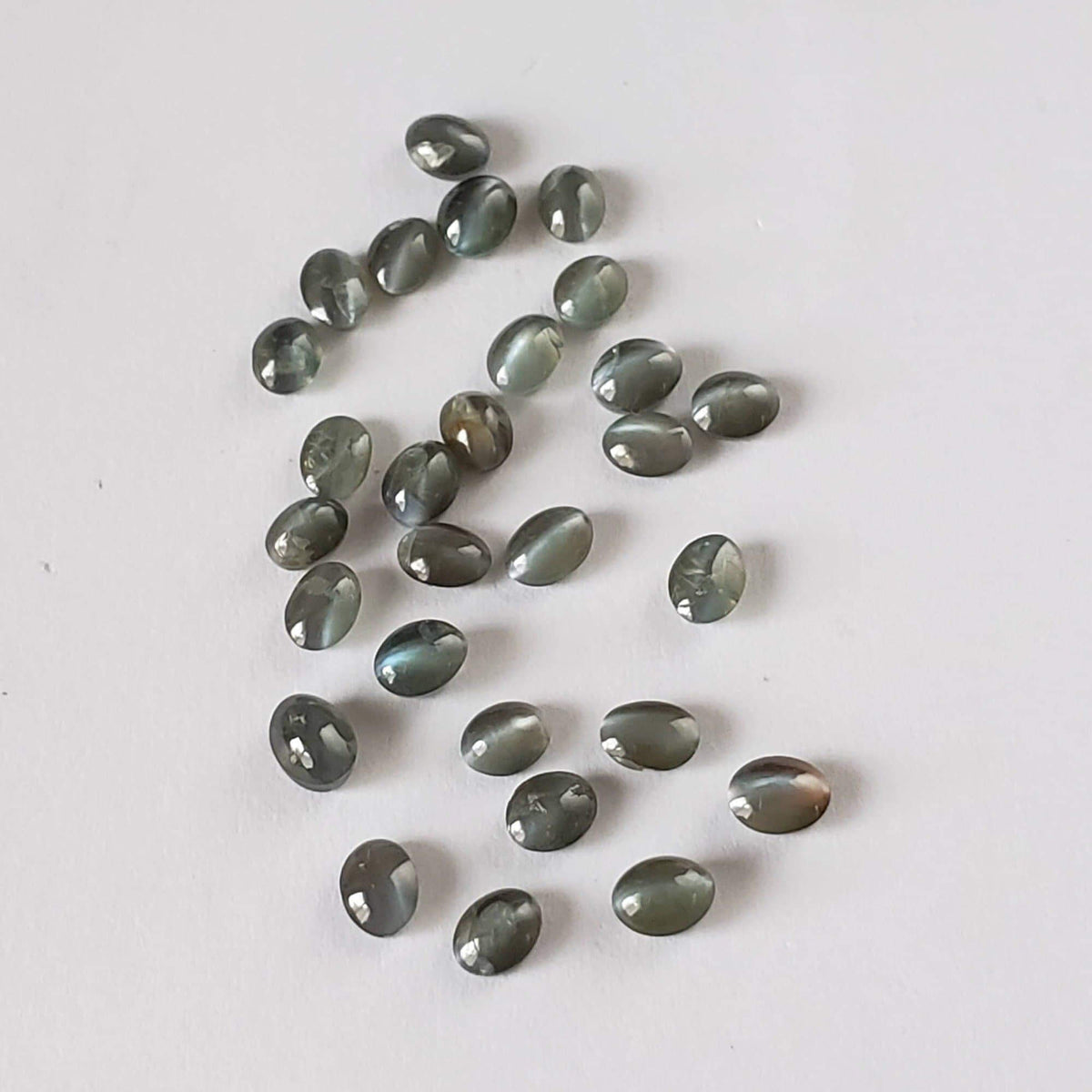 Alexandrite Cats Eye | Oval Cabochon | Color Change Green to Purple | 3.6x3mm