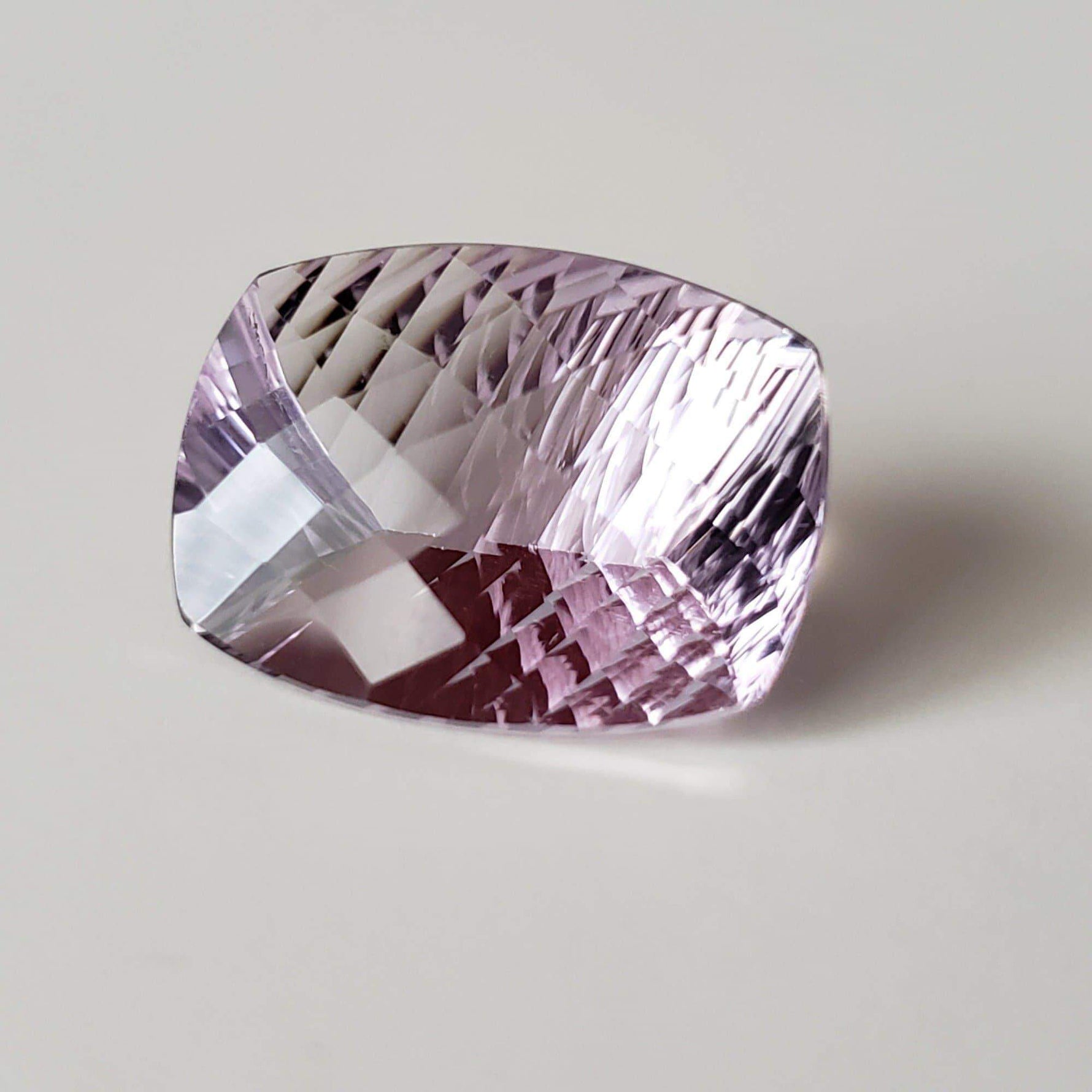 Amethyst | Antique Concave Millennium Cut | Purple | 19.8x15mm 16.51ct | Canagem.com