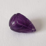 Amethyst | Carved Drilled Briolette | Purple | 15x10.2mm 8.9ct | Canagem.com